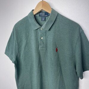 Polo Ralph Lauren Shirt Men’s LARGE Green Pony Golf Casual Preppy Old Money